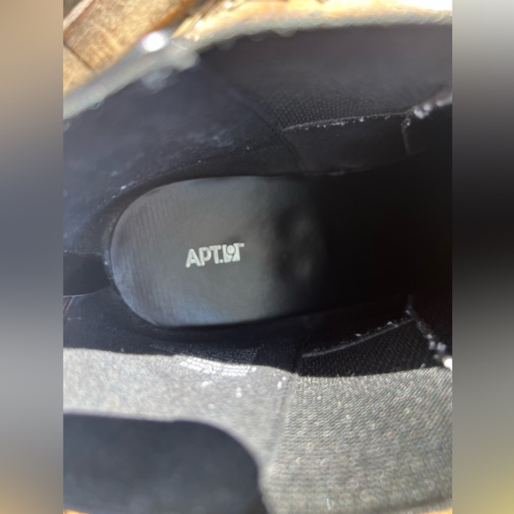 APT 9 Apal Marine Black Ankle Boots Size 10 M - Picture 8 of 9
